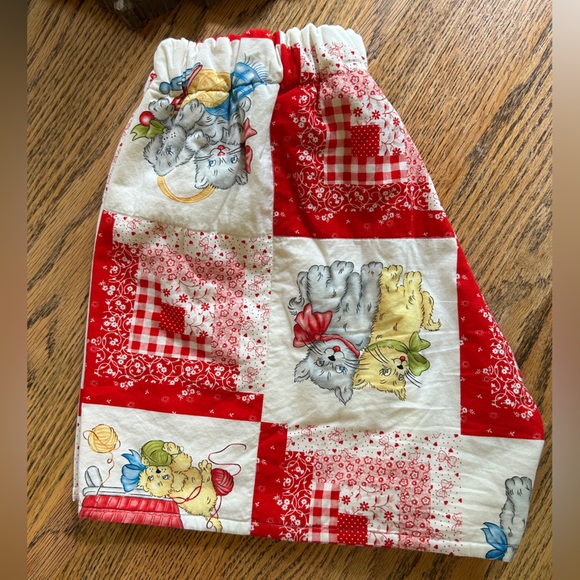 Handmade vintage baby quilt fleece lined shorts - Picture 2 of 3